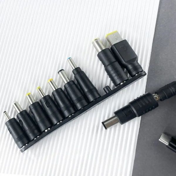 Кабель живлення для ноутбука та роутера + 10 перехідників, 65W, USB Type-C - DC / Зарядний кабель для модему 234573580 фото