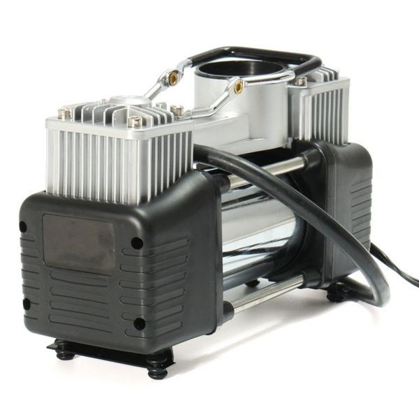 Автомобільний компресор двопоршневий 12V Air Compressor 628-4x4 + сумка / Потужний повітряний насос 234571292 фото