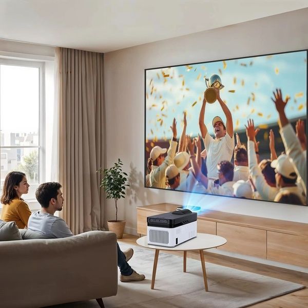 Портативный проектор 8K, WiFi/Bluetooth + пульт, MAGCUBIC HY450 / Домашний мультимедийный кинотеатр 234582148 фото