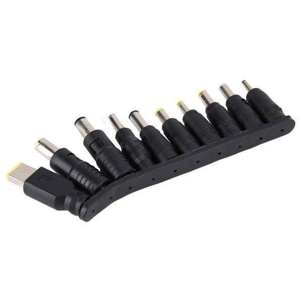 Кабель живлення для ноутбука та роутера + 10 перехідників, 65W, USB Type-C - DC / Зарядний кабель для модему 234573580 фото