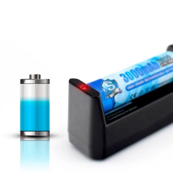Зарядний пристрій на 1 акумулятор Li-Ion 18650 EL-088 charger / Універсальний зарядний пристрій 234564853 фото