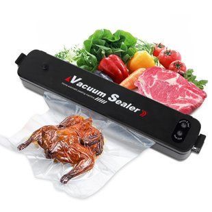 Кухонний вакуумний пакувальник харчових продуктів Vacuum Sealer, Чорний / Вакууматор 23456246501 фото