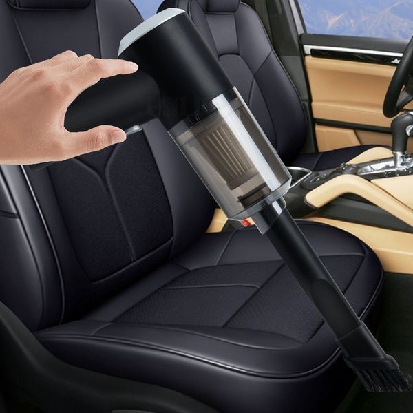 Автомобильный пылесос 120 Вт+ 2 насадки, Vacuum cleaner, Черный / Ручной аккумуляторный пылесос для авто 23456120201 фото