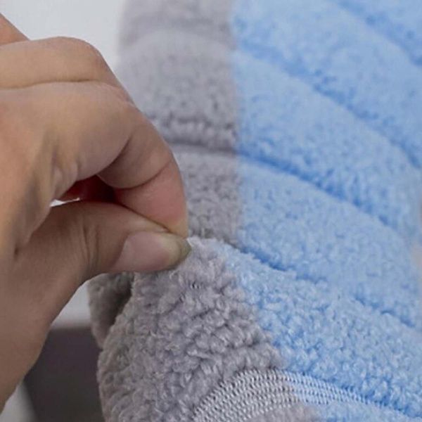 М'яка накладка для унітазу з петлею, 30 см, Блакитний / Тепла накладка на сидіння унітазу / Чохол для унітазу 23457745302 фото
